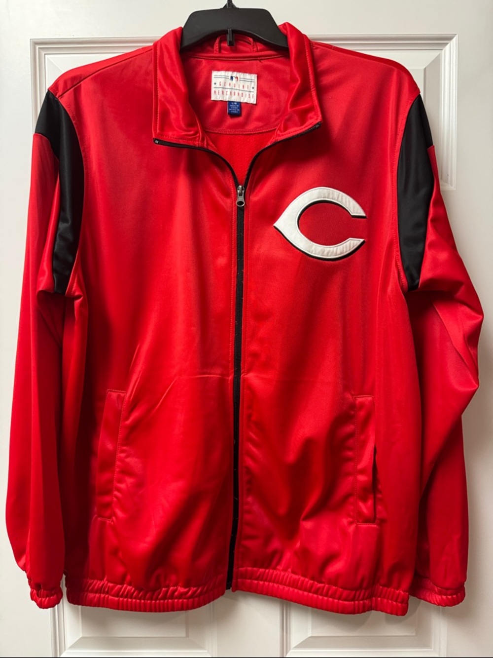 Genuine Merchandise G-III Cincinnati Reds Track Jacket - Men's Sz L - LIKE NEW